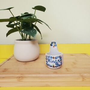 Vintage M.A. Hadley Pottery Ceramic Ring Holder "Rings"